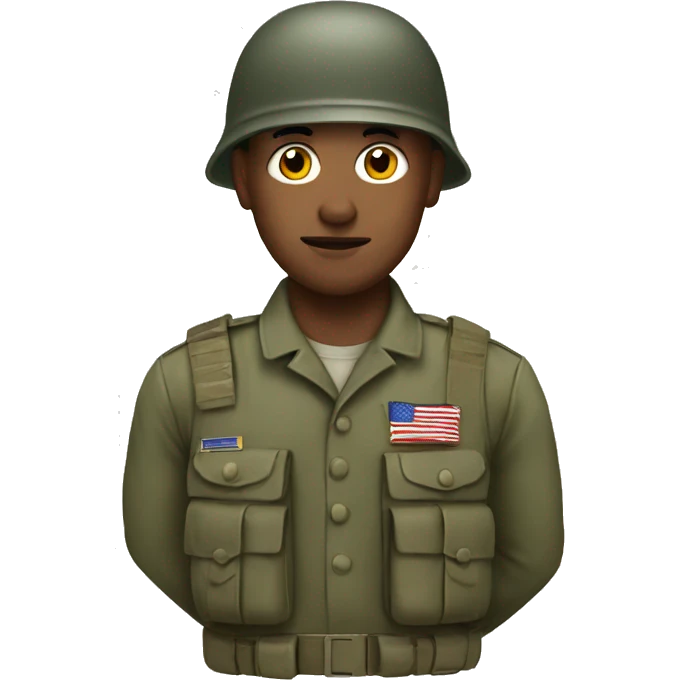 A solider  emoji