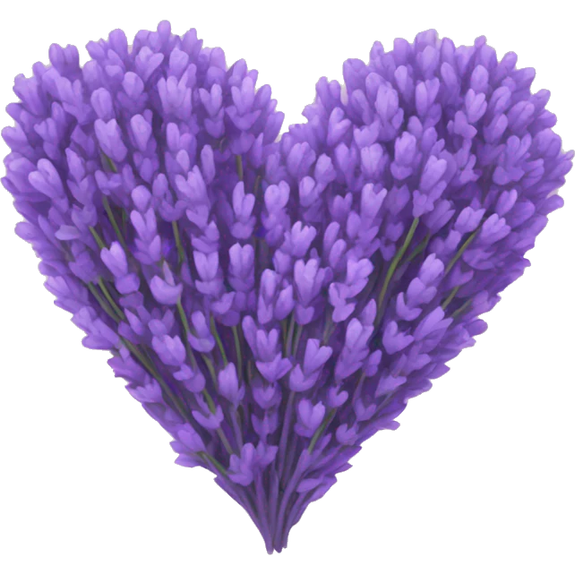 Lavender heart emoji