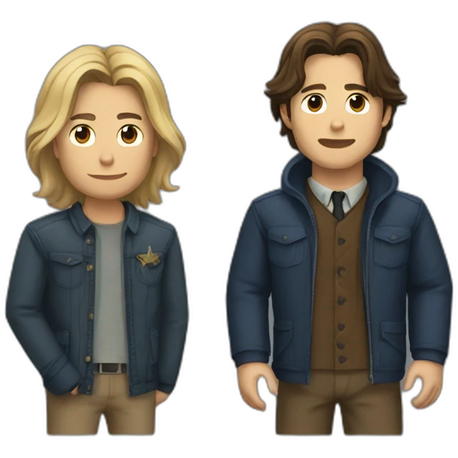 Dean and Sam winchester emoji