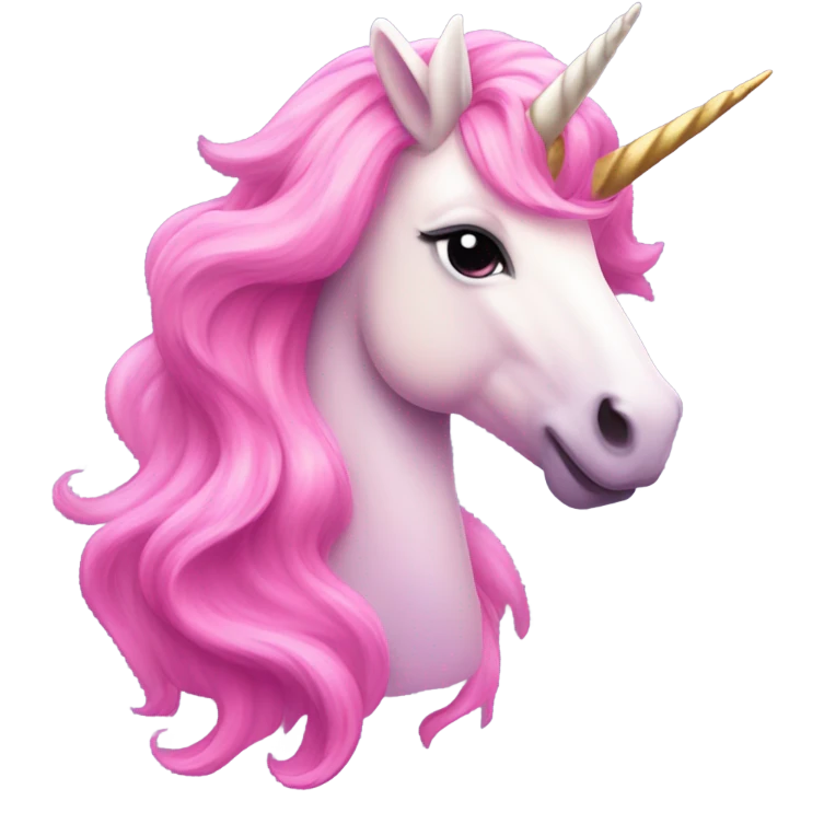 Unicornio pink  emoji
