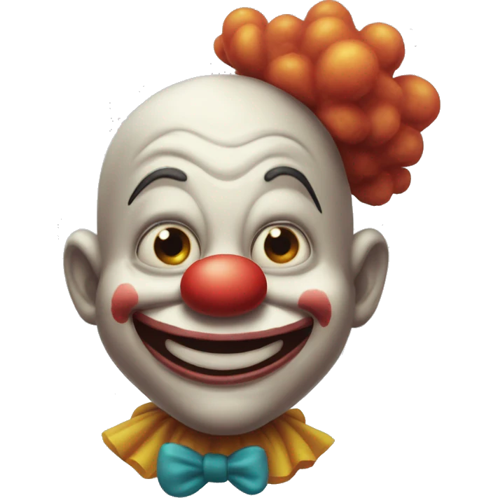goofy lil goober clown =oP emoji