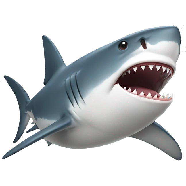 a shark emoji