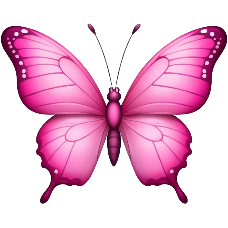 Pink butterfly  emoji