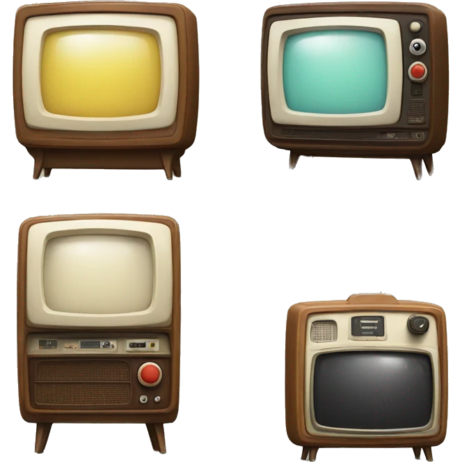 Retro tv set  emoji