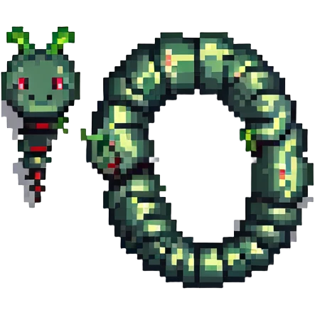 colorful worm emoji