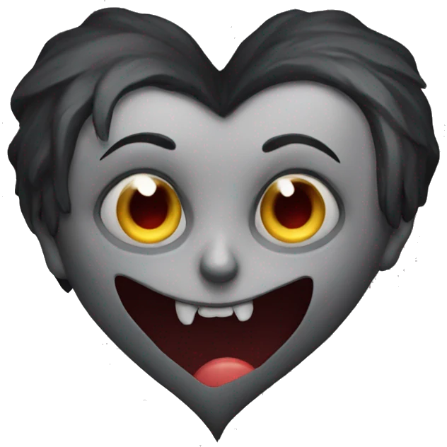 Gothic heart emoji