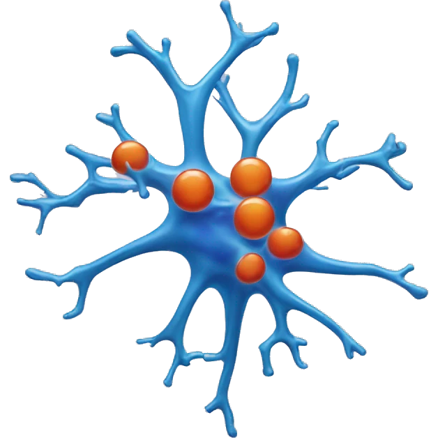 windows-11-style emoji of a neuron emoji