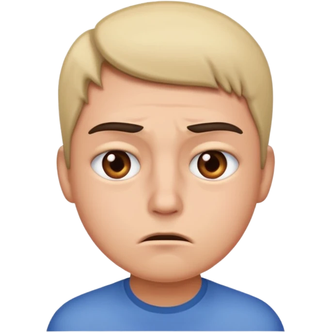 Irritated with a straight face  emoji