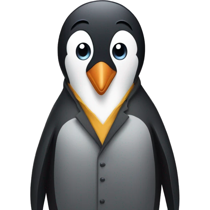 Penguin losing hair emoji