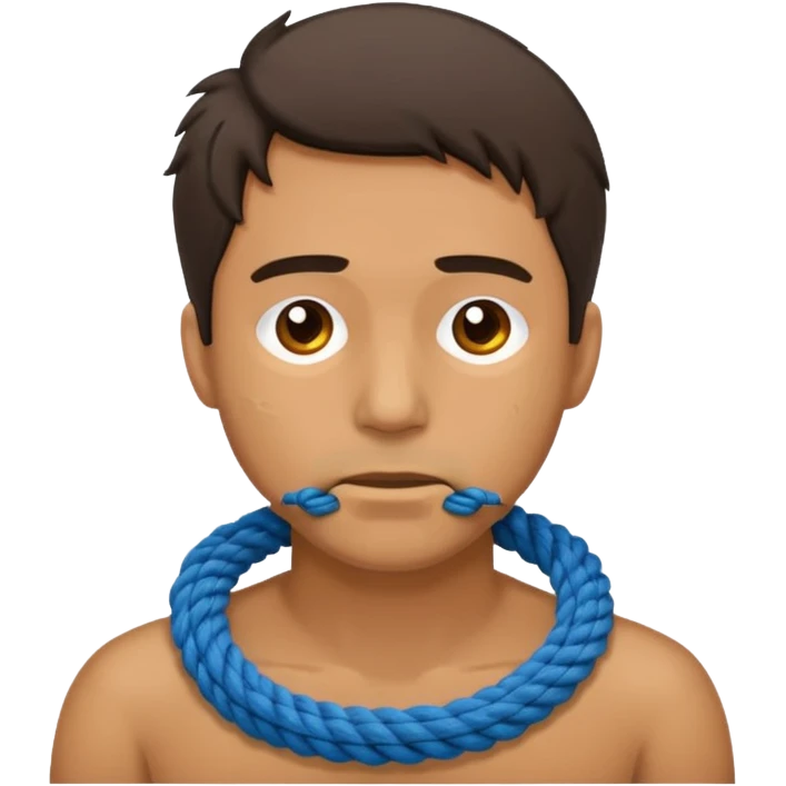 🙍🏻‍♂️ this guys with a rope around his throat emoji