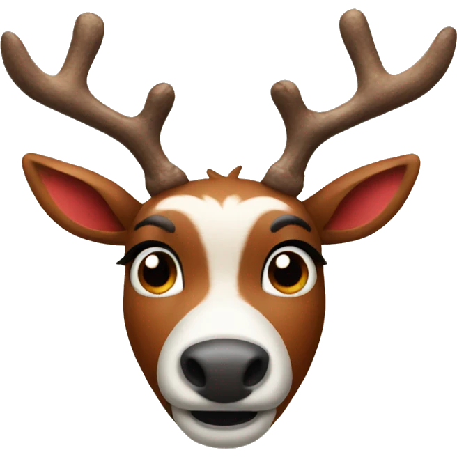 Rudolf the red nose reindeer  emoji