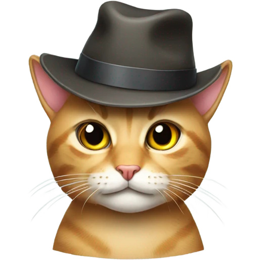 A cat w a hat emoji