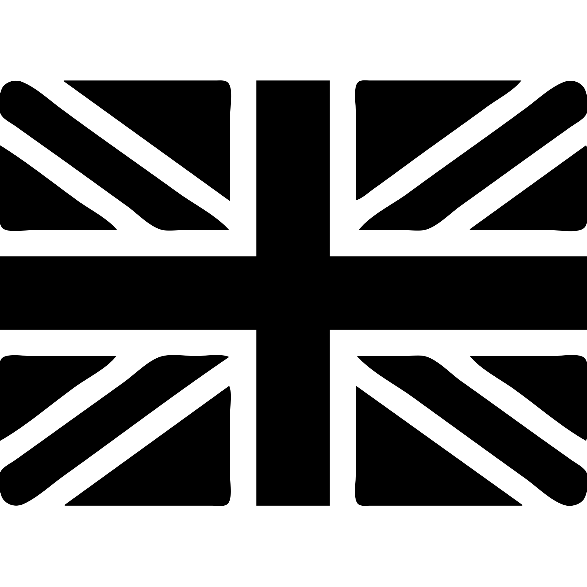Union Jack (Great Britain flag) solid filled icon emoji