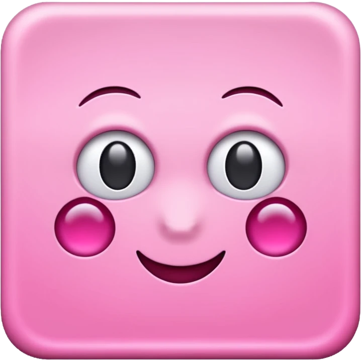 simple pink square paper no face on it emoji