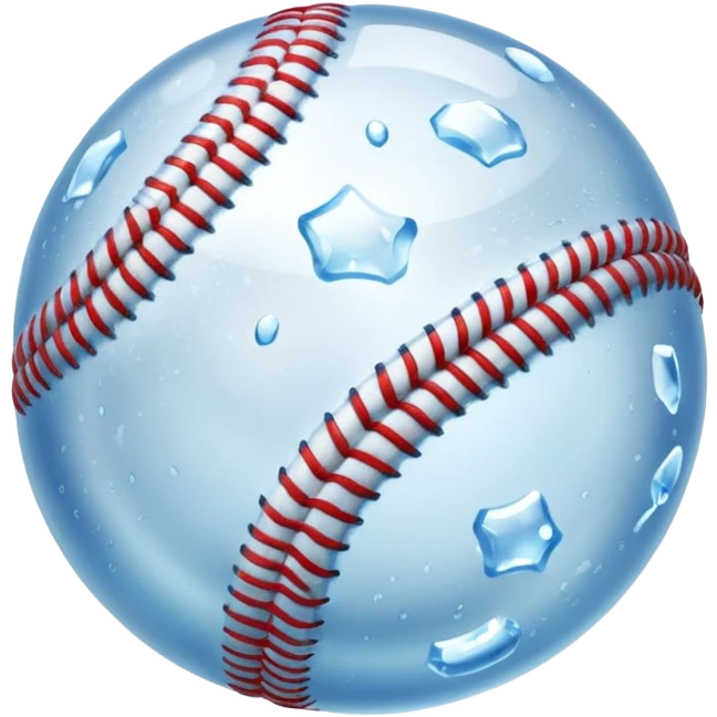 Ice baseball emoji