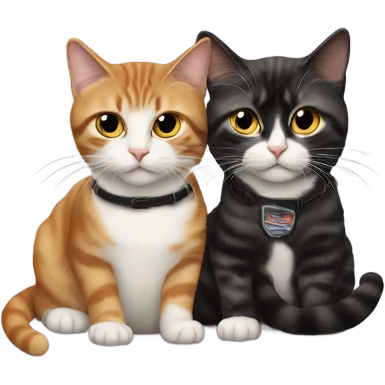 thelma and louise played by 2 cats emoji