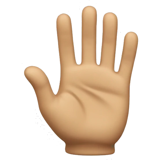 3d waving hand emoji emoji