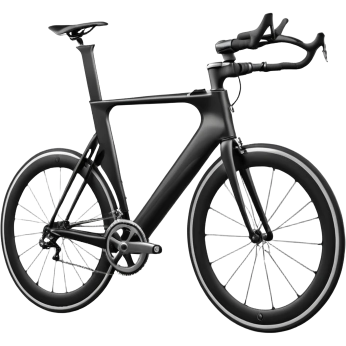 Draw a sleek racing bike with thin tires & aerodynamic frame emoji