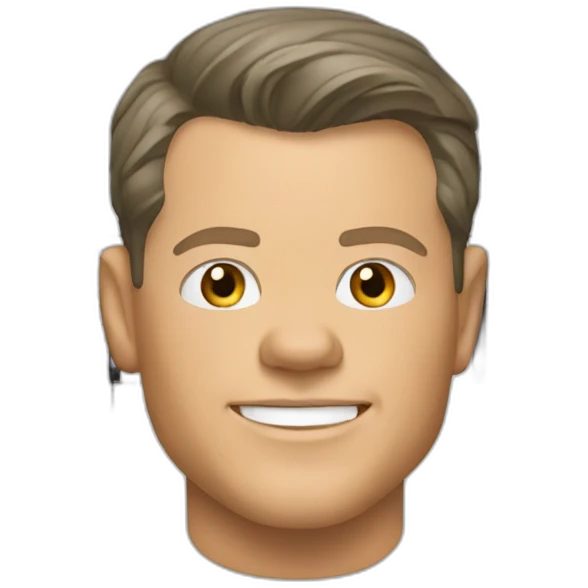 Matt Damon　playing piano emoji
