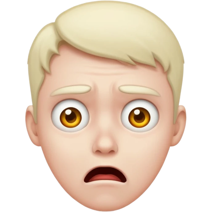 exasperated scary  emoji