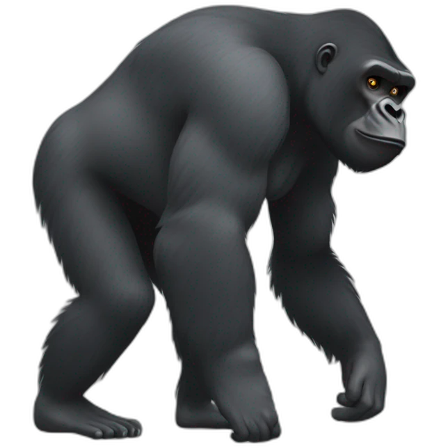 walking gorilla emoji