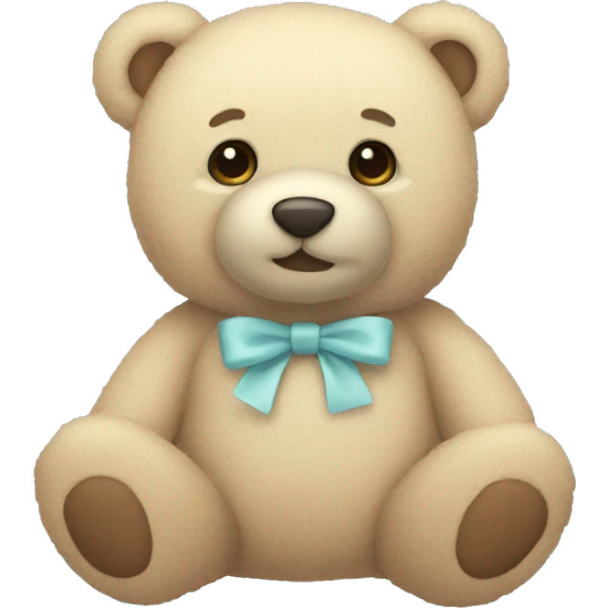 Pastel teddy bear  emoji