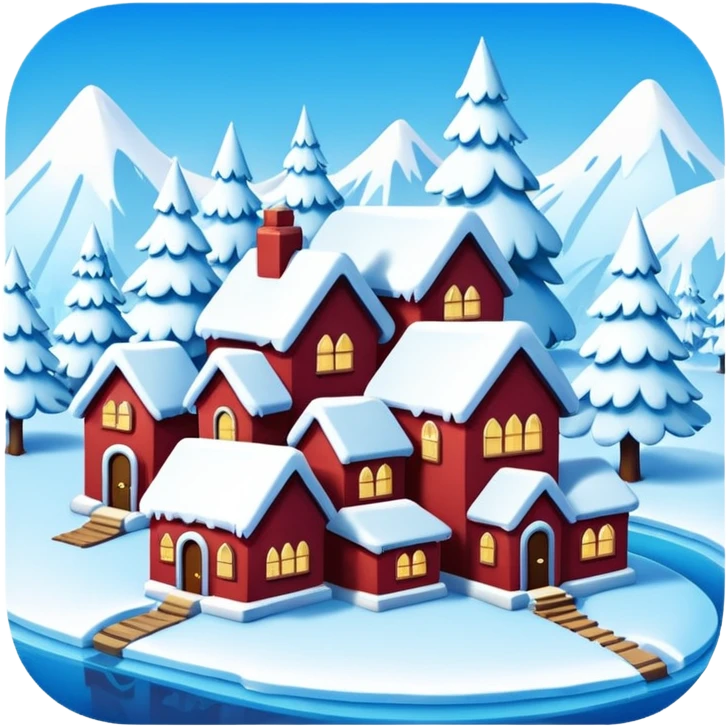 frozen houses emoji