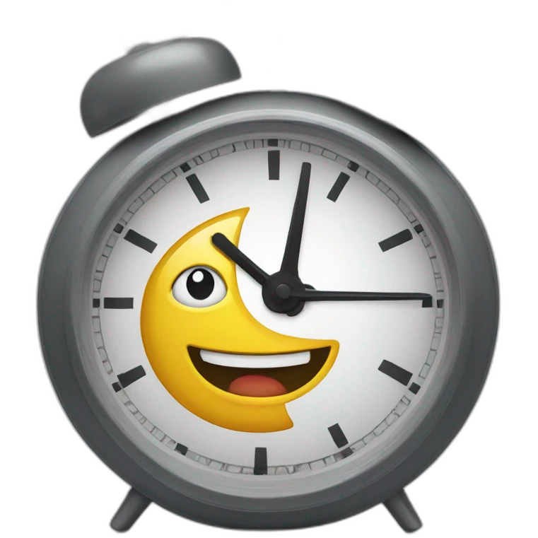clock running a marathon emoji