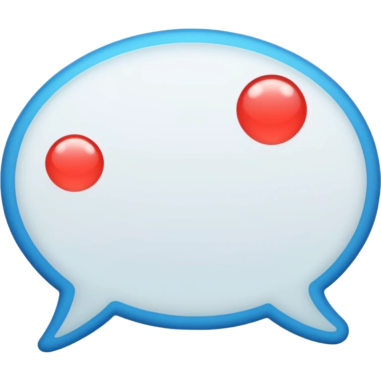 chat bubble with 3 points in it emoji