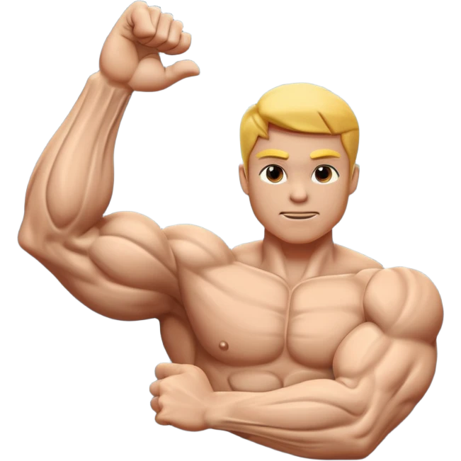 right  arm muscles emoji