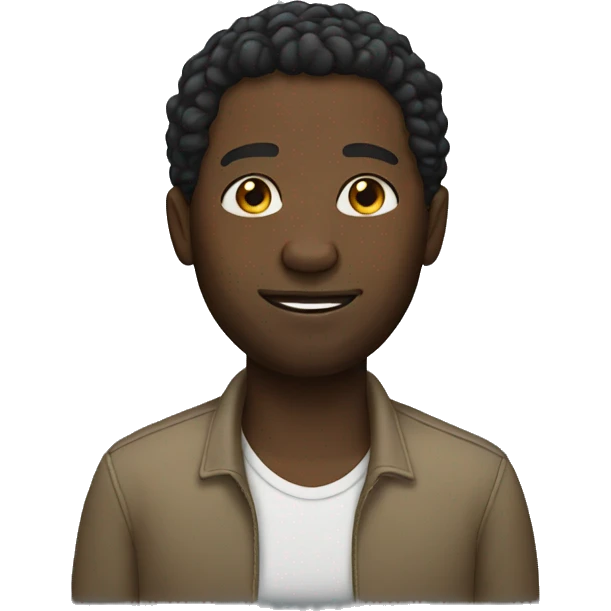 Black man emoji