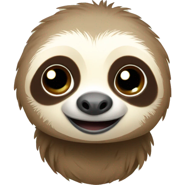 Cute baby sloth emoji
