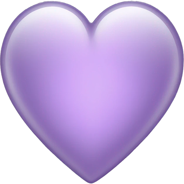 pale purple glass heart emoji