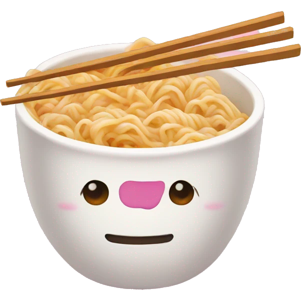 Ramen pink emoji
