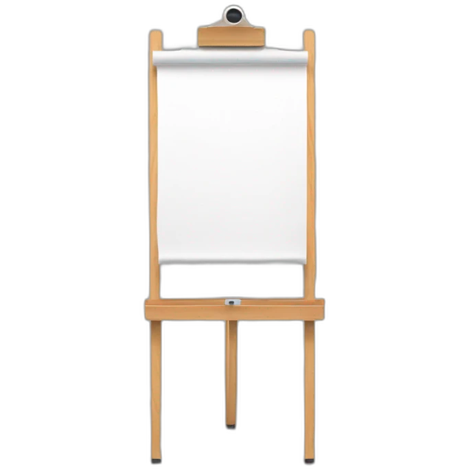 marker board Flipchart without face emoji