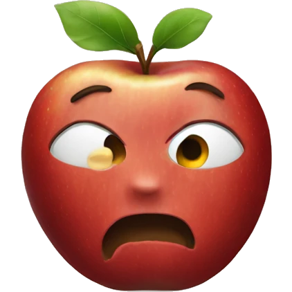 an apple emoji