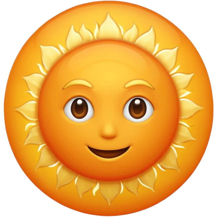 Orange sun emoji