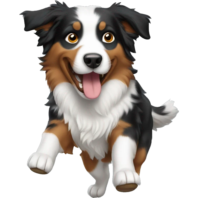 Anvil with Jumping Australian shepherd  emoji