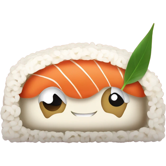 Smiling sushi emoji