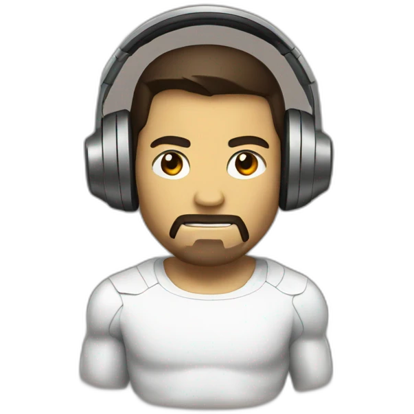 iron man with headphones emoji