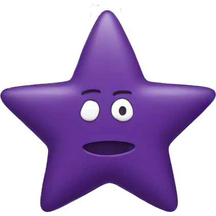 purple star that says owner emoji