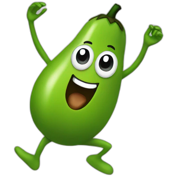 Dancing avocado emoji