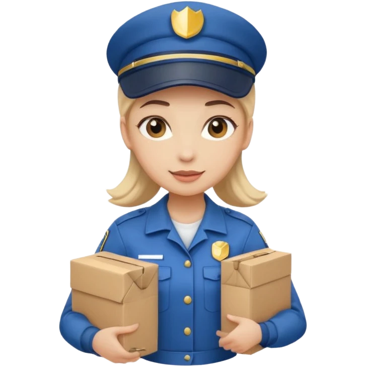 female courier emoji
