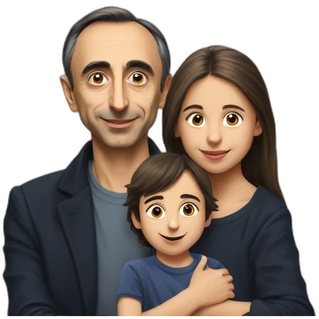 Éric Zemmour avec ses enfants emoji