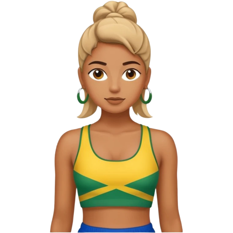 brasil crop top emoji