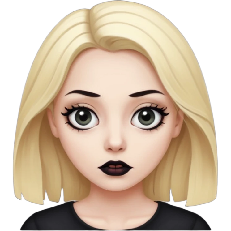 scary blonde woman emoji