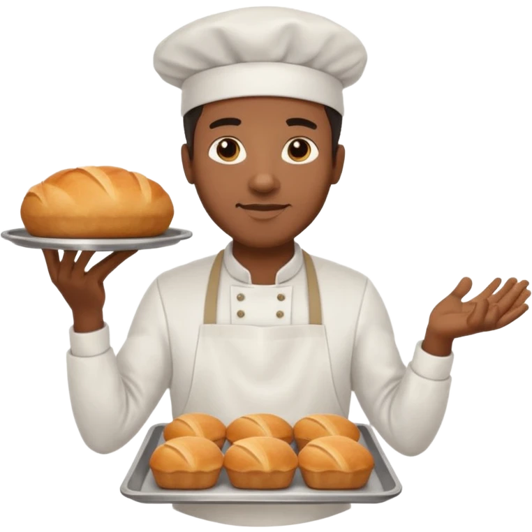 Street Baker black man  emoji