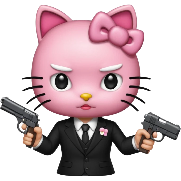 Mafia boss hello kitty who is a killer emoji