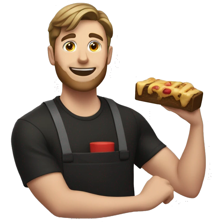 mr beast holding a feastables bar emoji