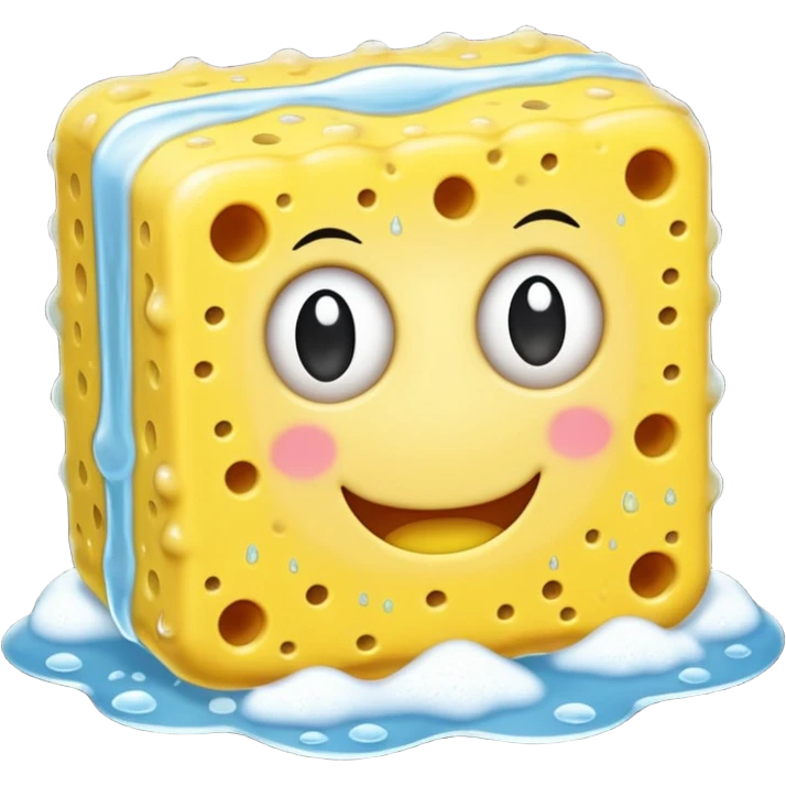 sponge with soap emoji